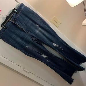 High rise flare jeans